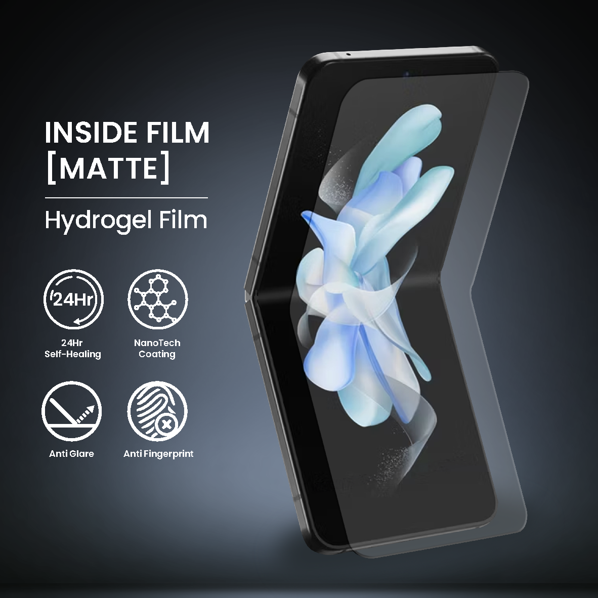 NANOTECH Easy Install Screen Protector Samsung Z Flip 3/4 Premium Hydrogel Film (Inner Film)