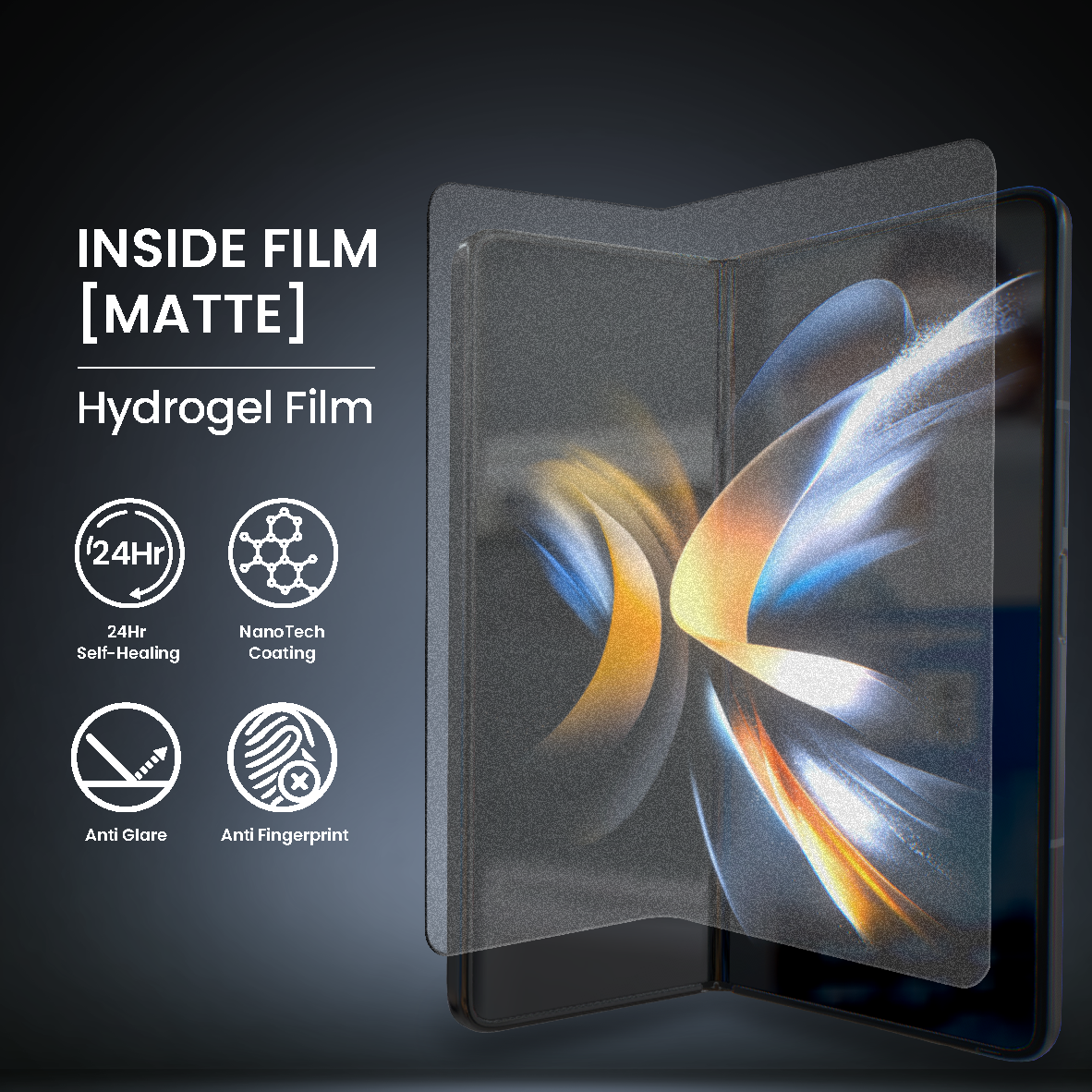 NANOTECH Easy Install Screen Protector Samsung Z Fold 4/5 Premium Hydrogel Film (Inner Film)