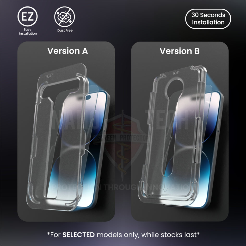 NANOTECH Easy Install Screen Protector For iPhone 14 / 13 / 12 / 11 Series