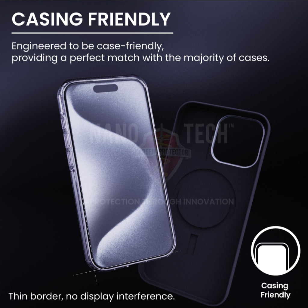 NANOTECH Easy Install Screen Protector for iPhone 16 Series