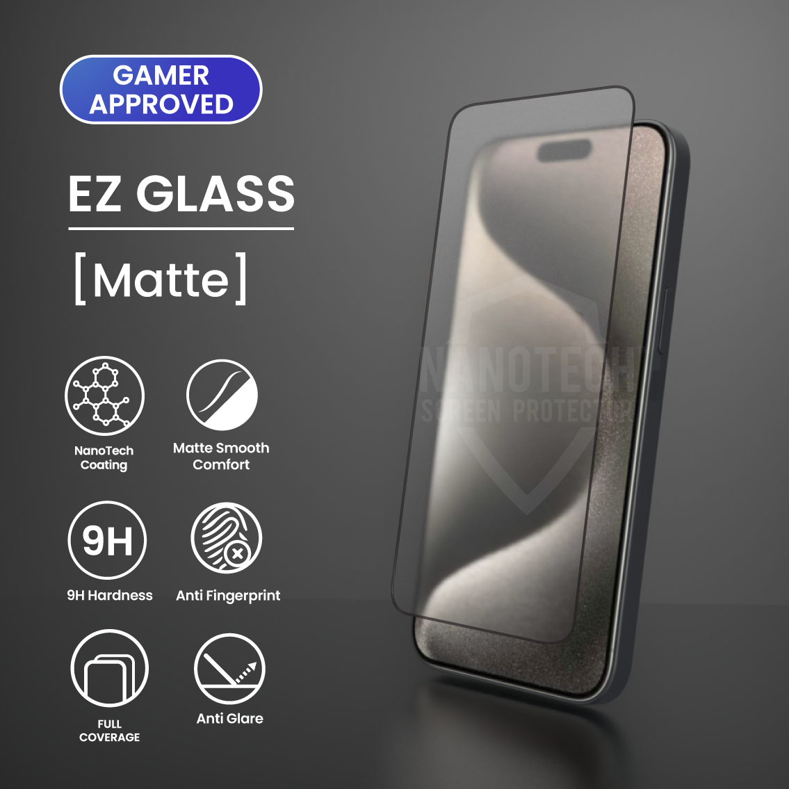 NANOTECH Easy Install Screen Protector for iPhone 16 Series