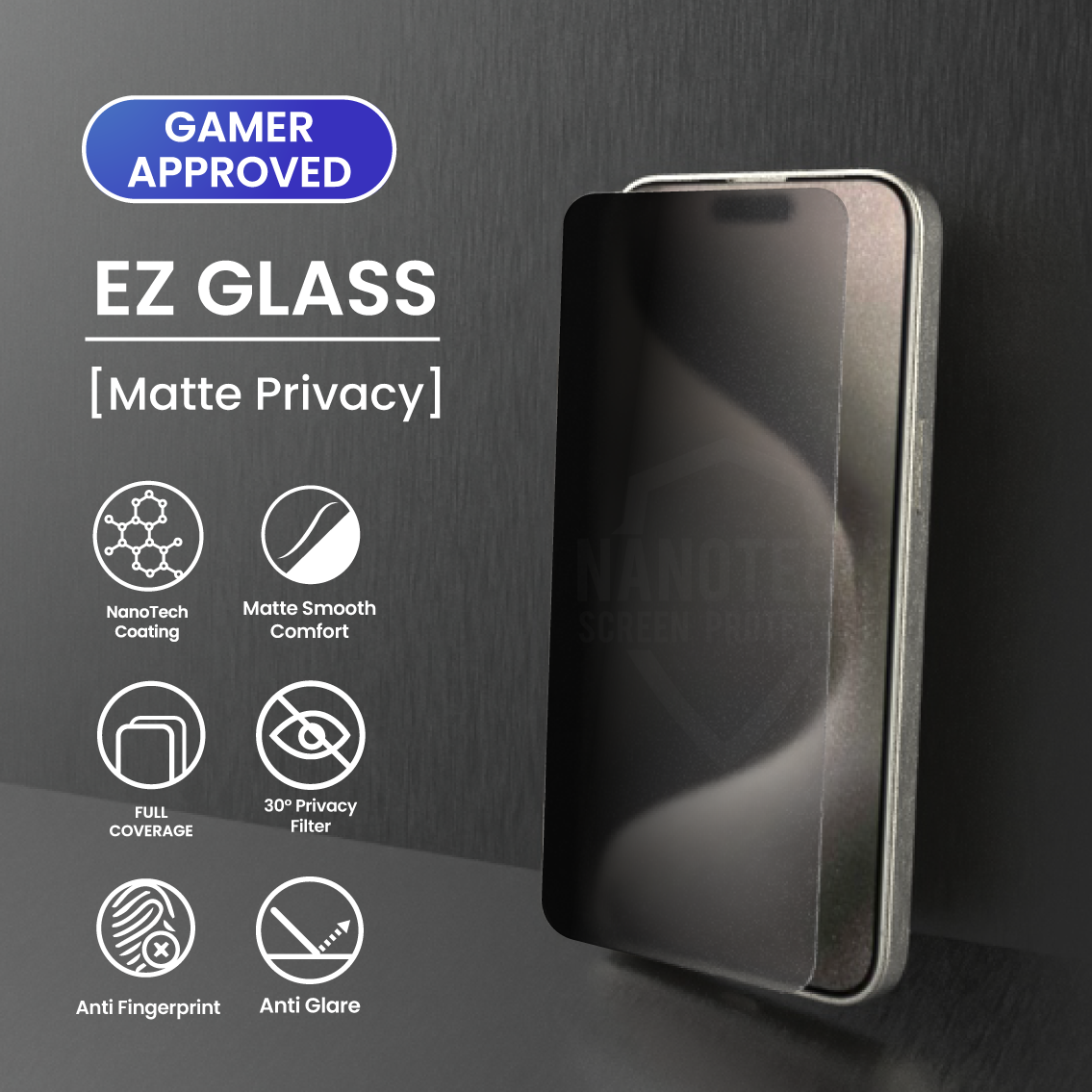 NANOTECH Easy Install Screen Protector for iPhone 16 Series