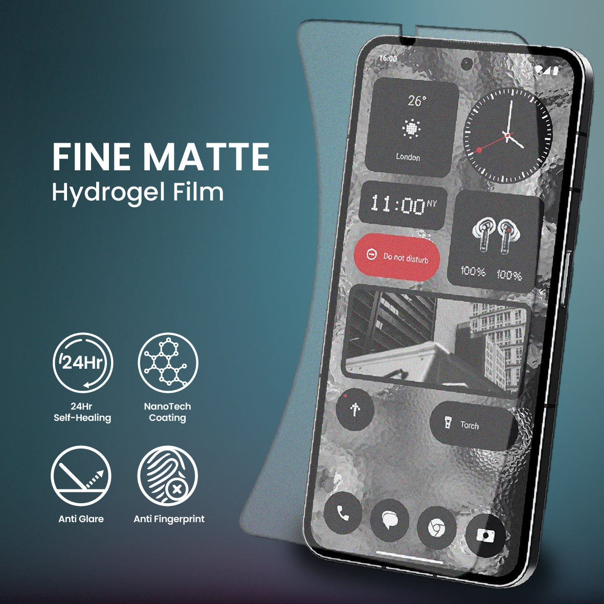 NANOTECH Easy Install Screen Protector Nothing Phone (1) / (2) Hydrogel Film Screen Protector