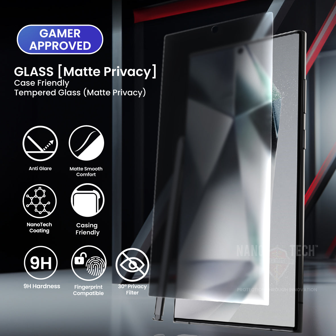NANOTECH Samsung S24 Ultra EZ Glass [Matte Privacy]