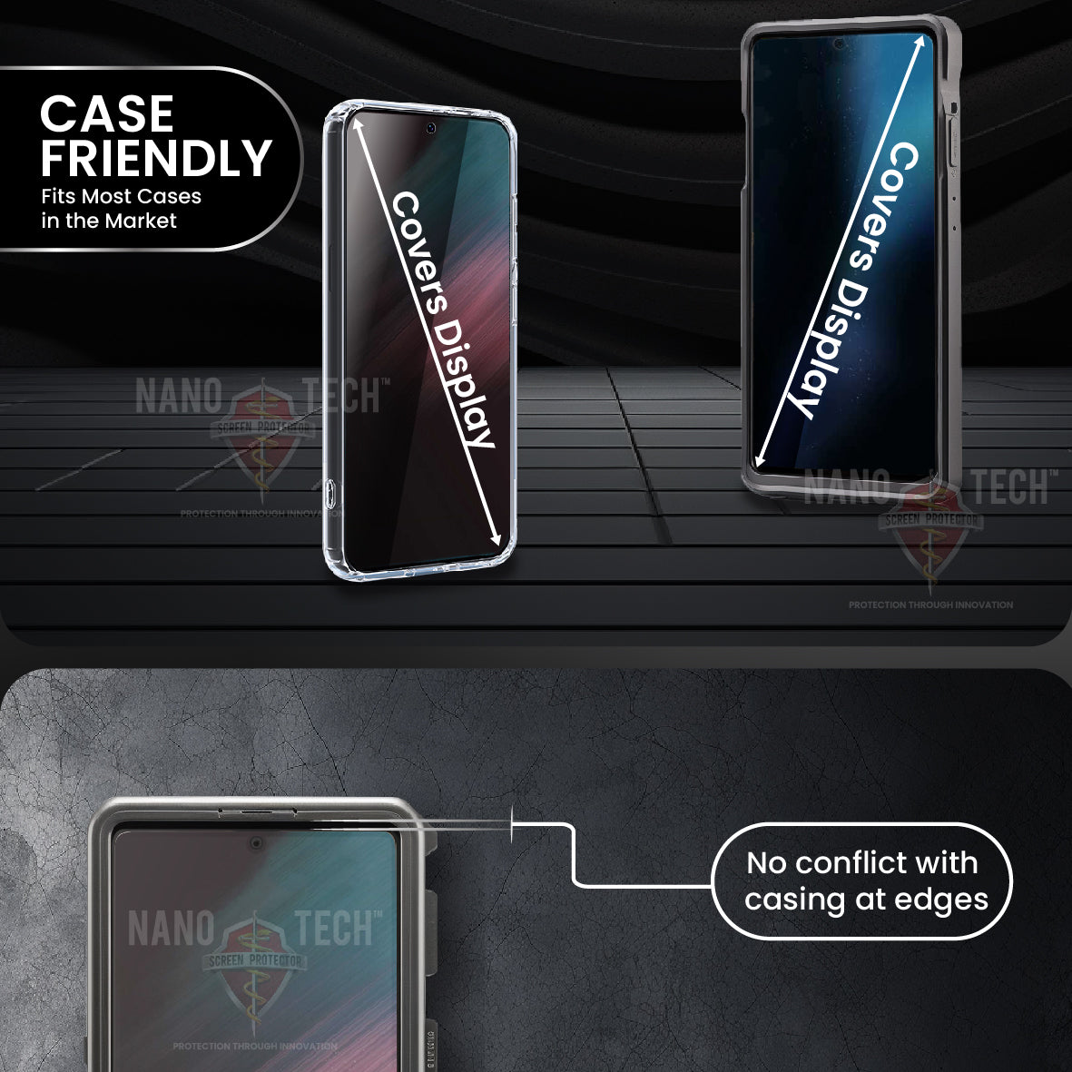 NANOTECH Easy Install Screen Protector Samsung S24 Premium Hydrogel Film [Matte]