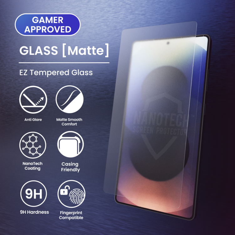 NANOTECH Easy Install Screen Protector Samsung S25 Plus EZ Glass [Matte]
