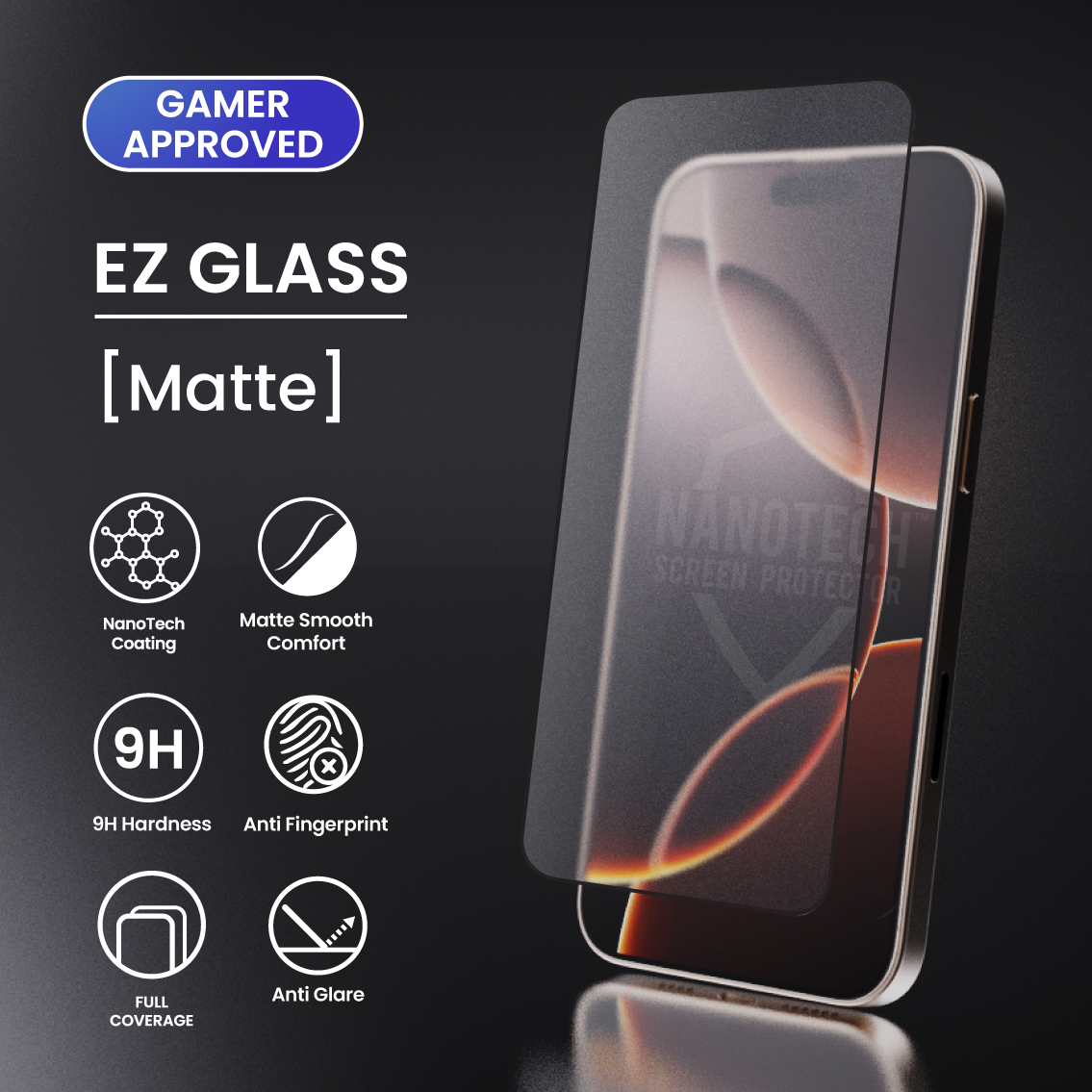 NANOTECH Easy Install Screen Protector for iPhone 16 Series