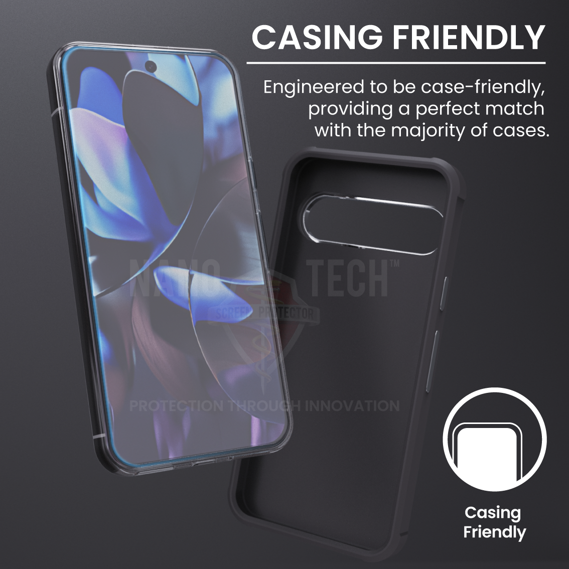 NANOTECH Easy Install Screen Protector Google Pixel 9 Pro XL EZ Glass [Clear]