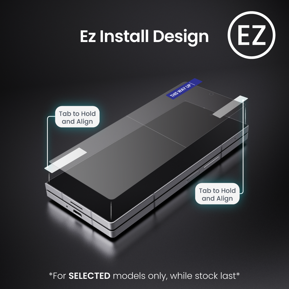NANOTECH Easy Install Screen Protector Samsung Z Fold 7 / 6 Premium Hydrogel Film Casefit Glass (Outer)
