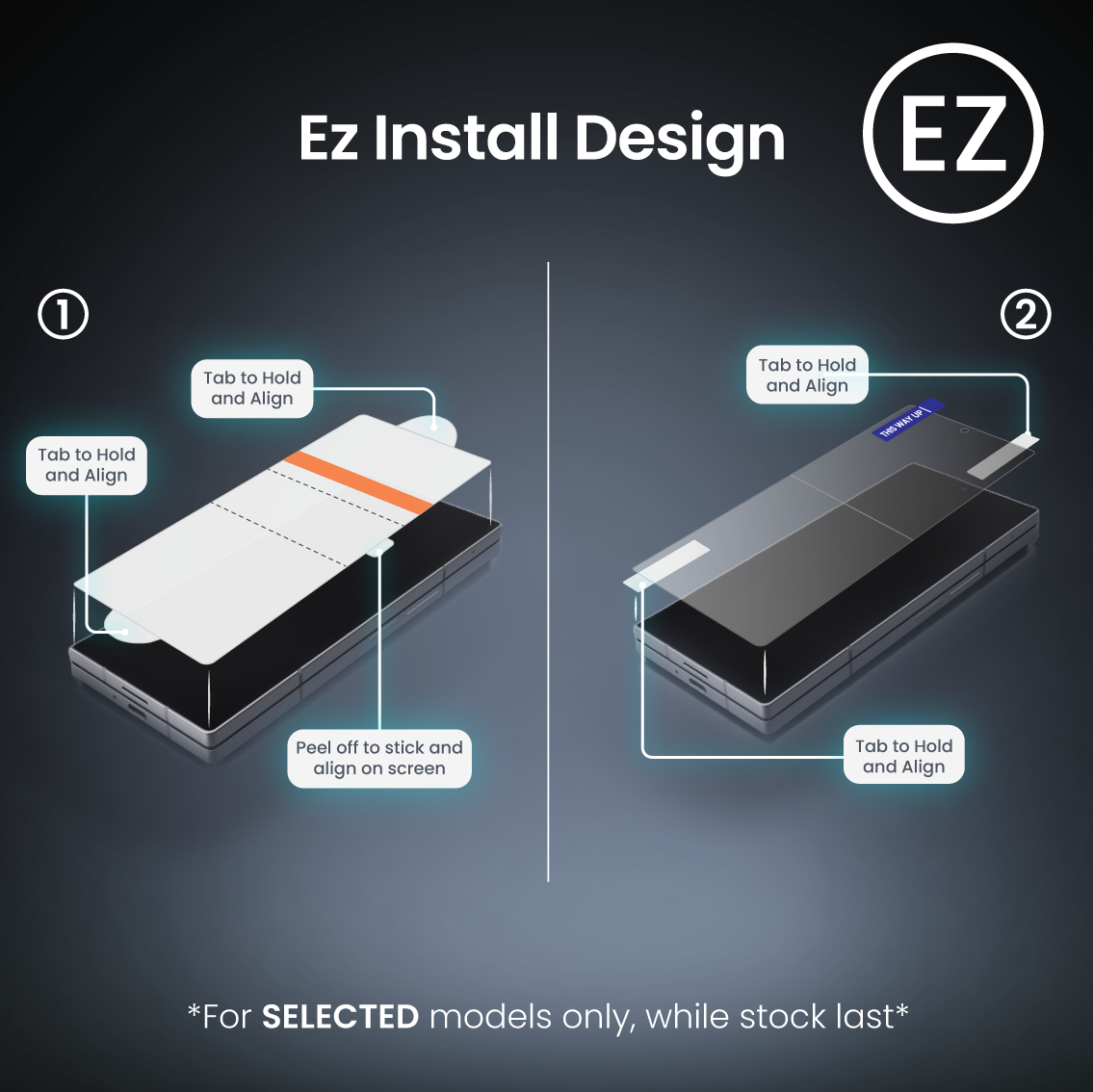 NANOTECH Easy Install Screen Protector Samsung Z Fold 7 / 6 Premium Hydrogel Film Casefit Glass (Outer)