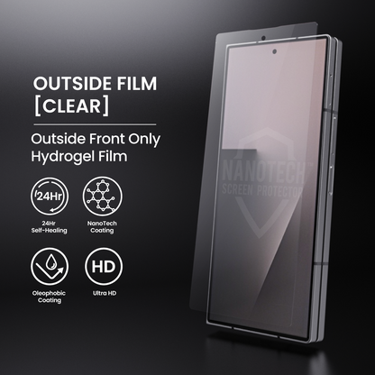 NANOTECH Easy Install Screen Protector Samsung Z Fold 7 / 6 Premium Hydrogel Film Casefit Glass (Outer)