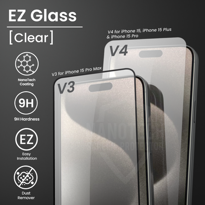 NANOTECH Easy Install Screen Protector for iPhone 15 Series