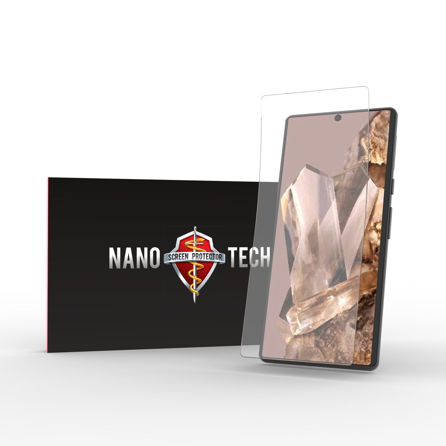 NANOTECH Easy Install Screen Protector Google Pixel 8 Film [Clear]