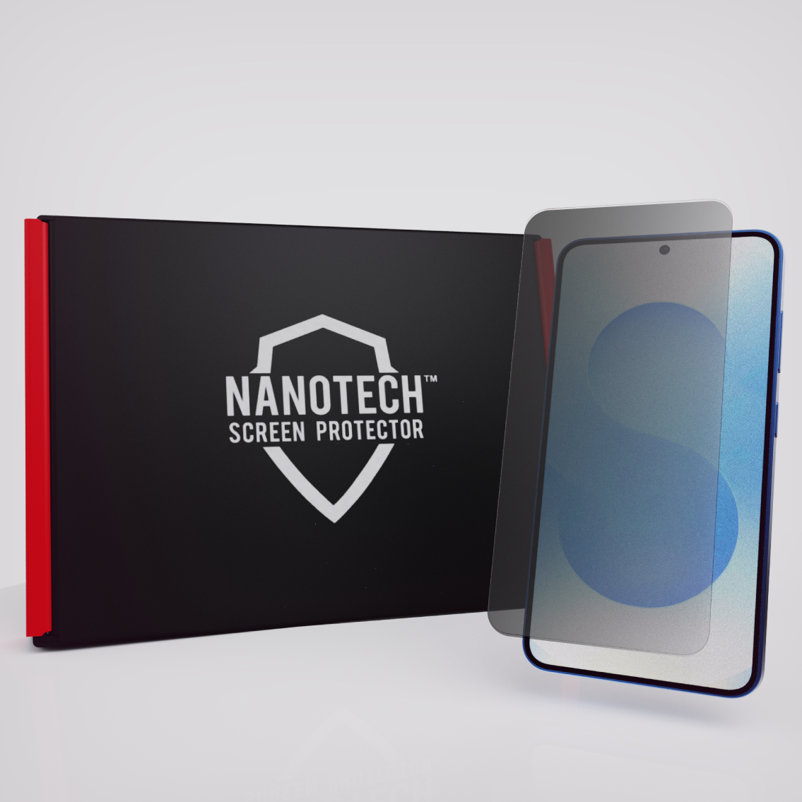 NANOTECH Easy Install Screen Protector Samsung S25 Plus EZ Glass [Matte Privacy]