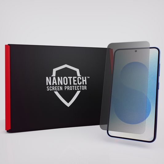 NANOTECH Easy Install Screen Protector Samsung S25 Plus EZ Glass [Matte Privacy]
