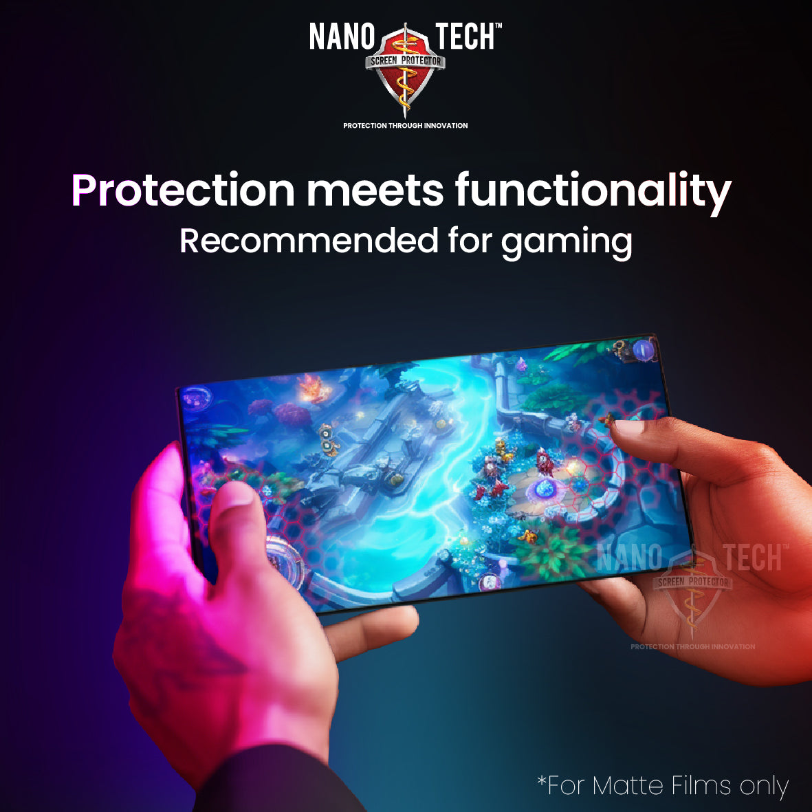NANOTECH Easy Install Screen Protector Google Pixel 8 Film [Matte]