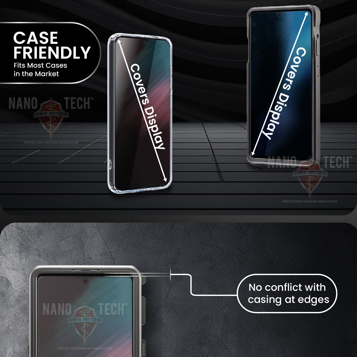 NANOTECH Easy Install Screen Protector Google Pixel 8 Film [Matte]