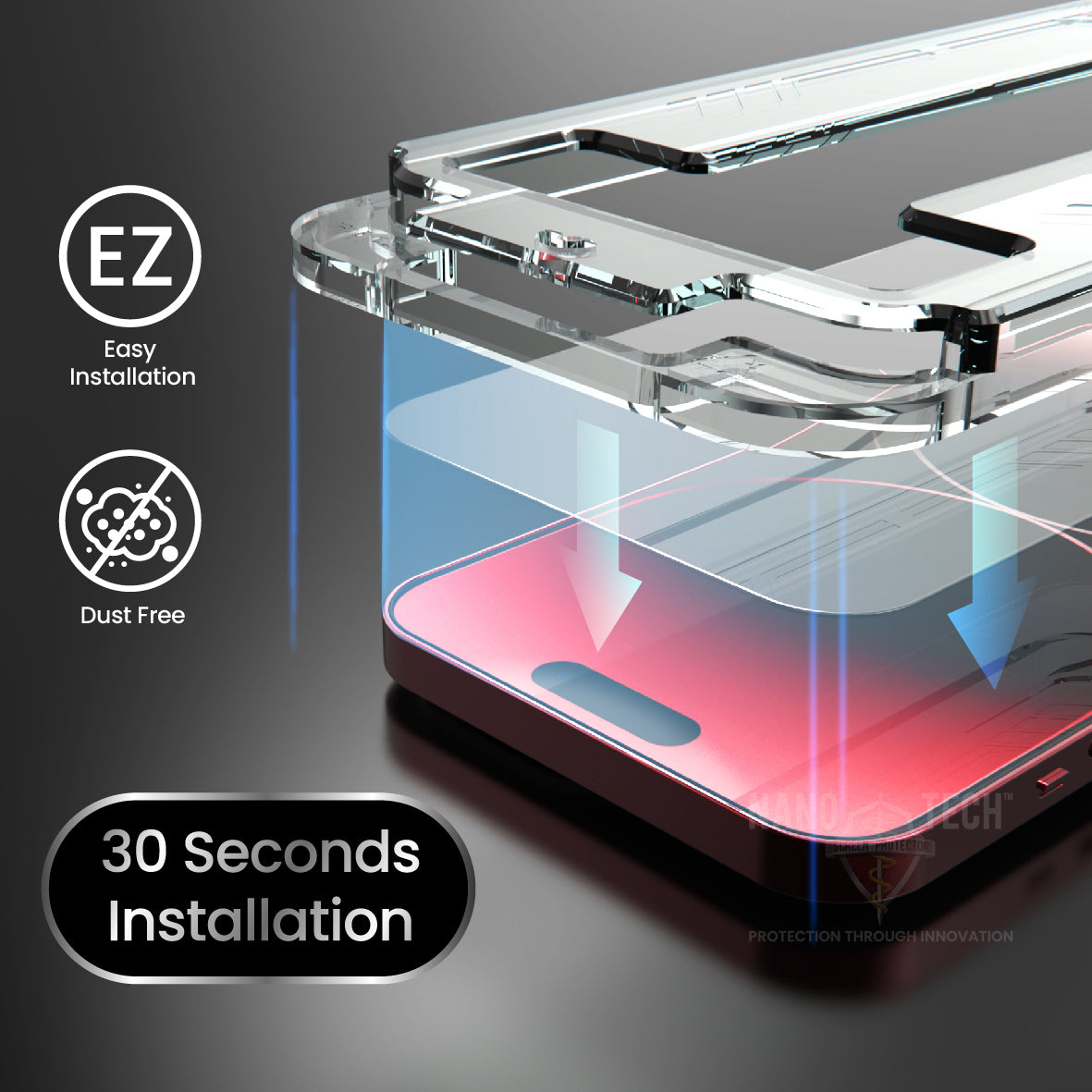 Protector de Pantalla HD Nanotech iPhone 15 Pro Max