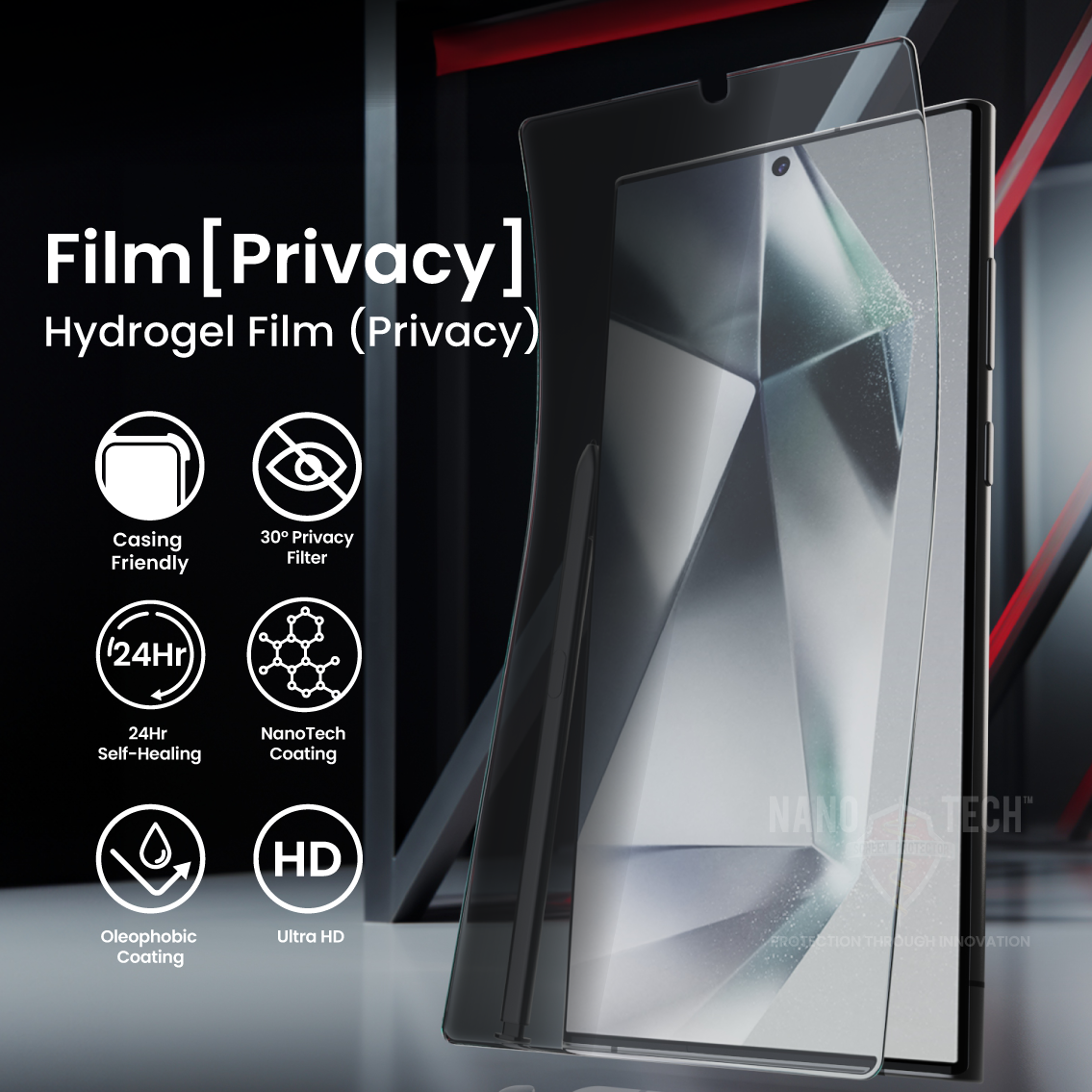 NANOTECH Easy Install Screen Protector Samsung S Series Premium Hydrogel Film