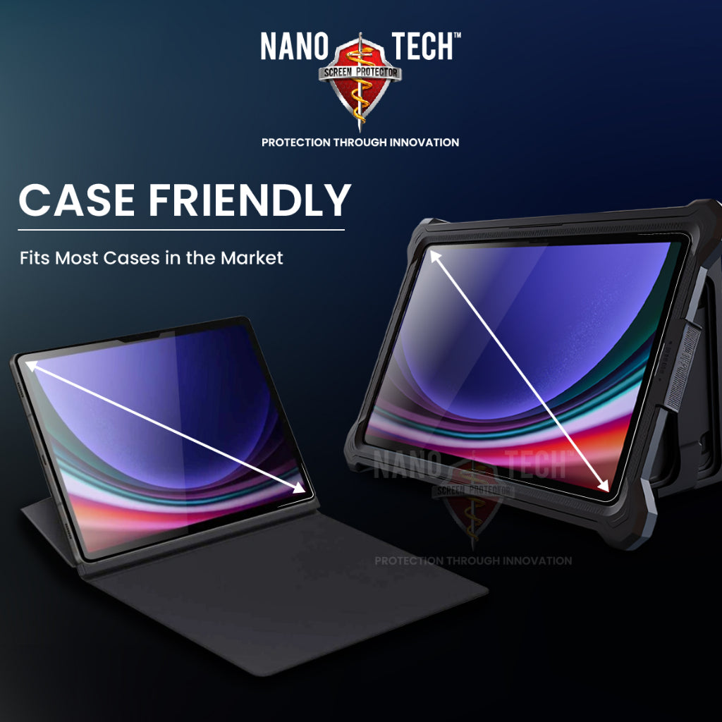 NANOTECH Easy Install Screen Protector Microsoft Surface Pro 12 / 11 / 10 / 9 / 8 / X / 7 / 6 / 5 / 4 / Go 2 / Go Tempered Glass