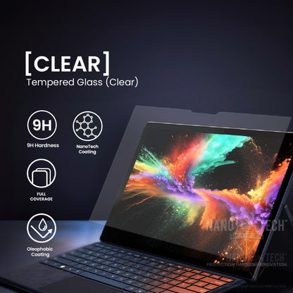 NANOTECH Easy Install Screen Protector Microsoft Surface Pro 12 / 11 / 10 / 9 / 8 / X / 7 / 6 / 5 / 4 / Go 2 / Go Tempered Glass