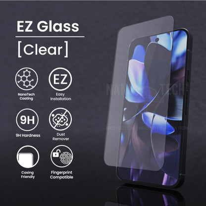 NANOTECH Easy Install Screen Protector Google Pixel 10/10 Pro/10 Pro XL/9/9a/9 Pro/9 Pro XL/8/7/6 Tempered Glass