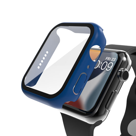 NANOTECH Apple Watch (45MM) Tempered Glass Case [Blue] Series 7