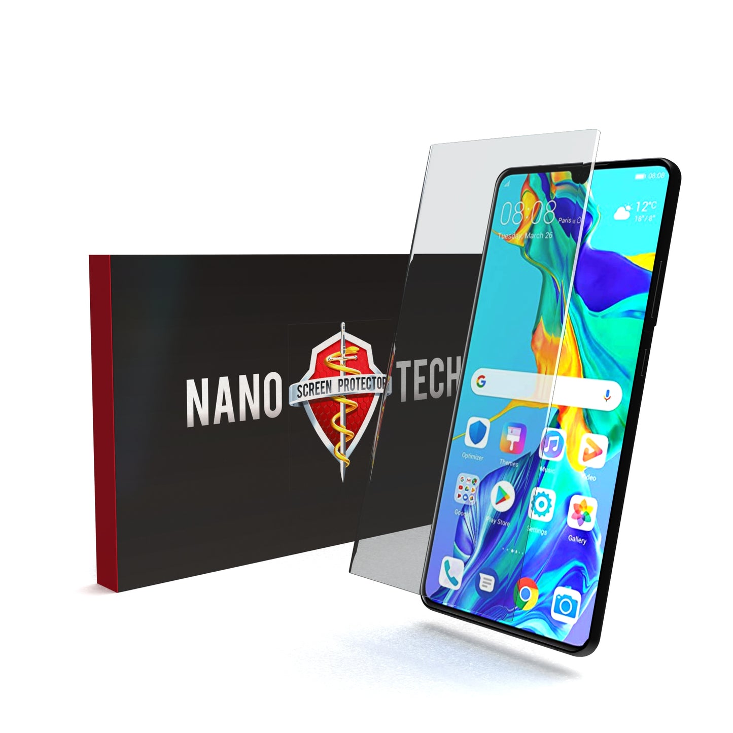 NANOTECH Huawei P30 CaseFit Glass [Clear]