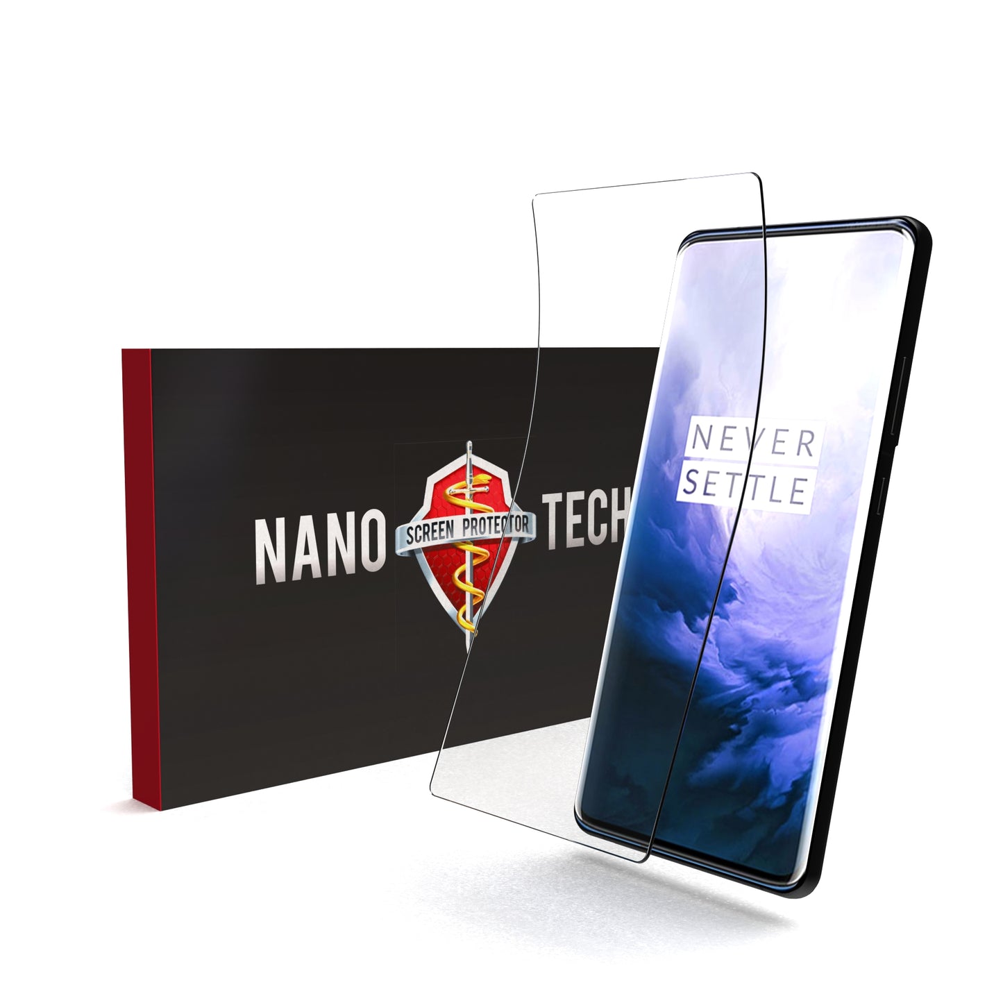 NANOTECH Easy Install Screen Protector OnePlus 7 Pro Hydrogel Film [Clear]