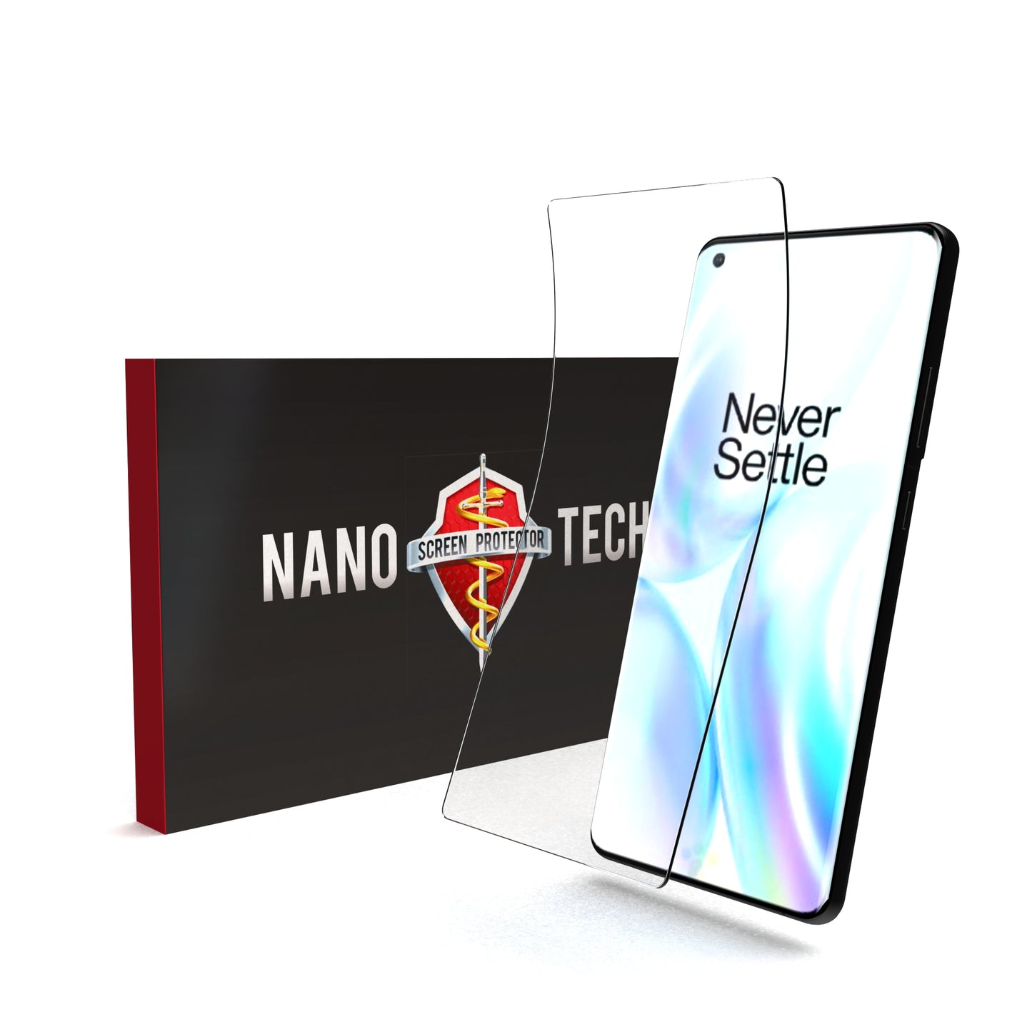 NANOTECH Easy Install Screen Protector OnePlus 8 Pro Hydrogel Film [Clear]