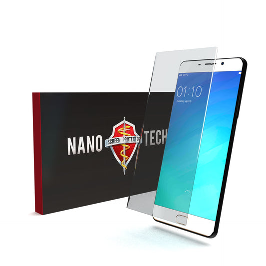 NANOTECH Easy Install Screen Protector Oppo R9 Plus CaseFit Glass [Clear]