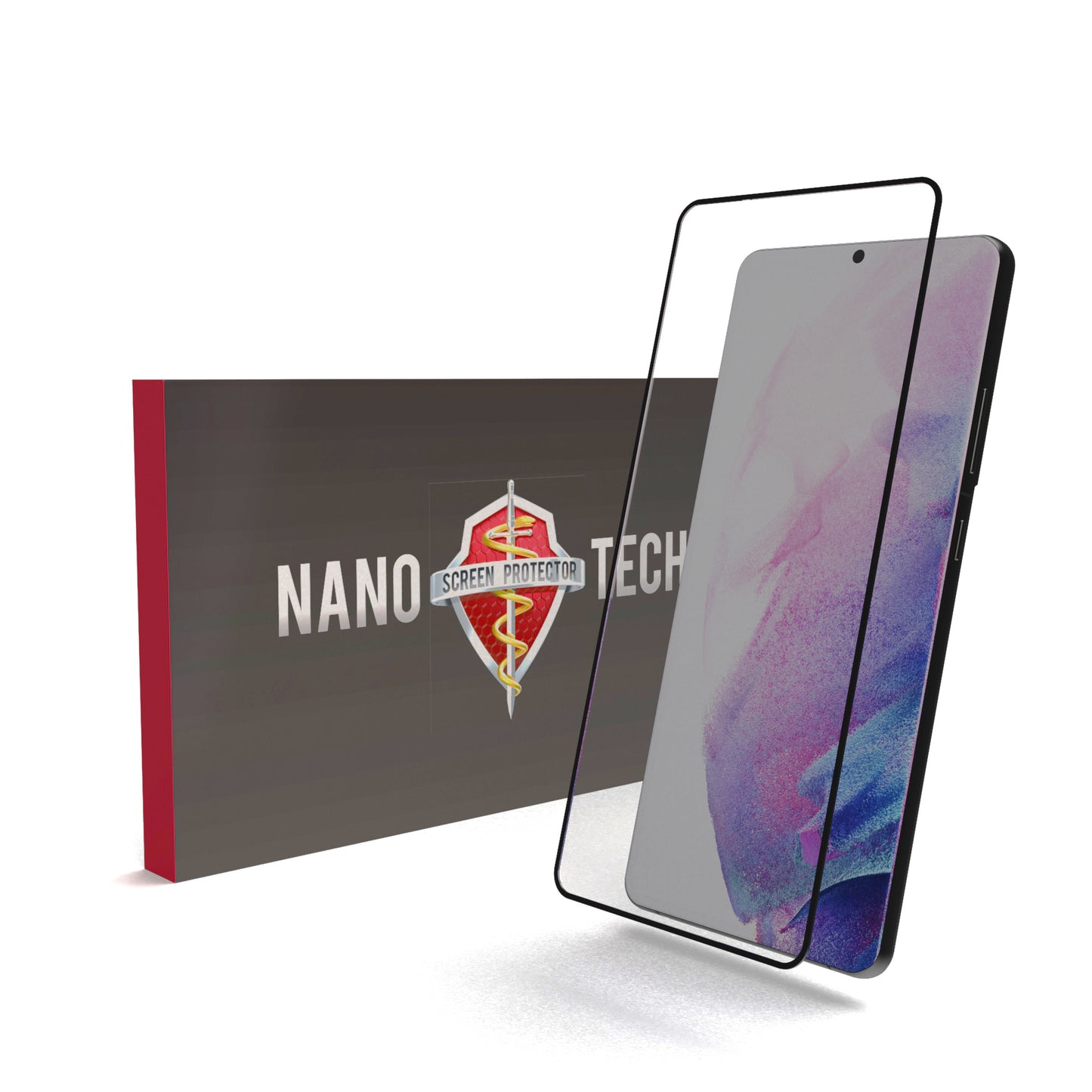 NANOTECH Easy Install Screen Protector Samsung S22 Full Coverage [Clear]