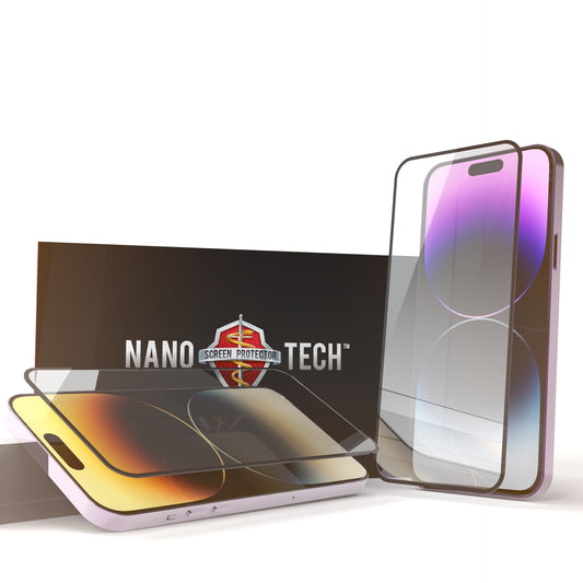 NANOTECH Easy Install Screen Protector For iPhone 14 Pro Max Full Coverage [Clear]