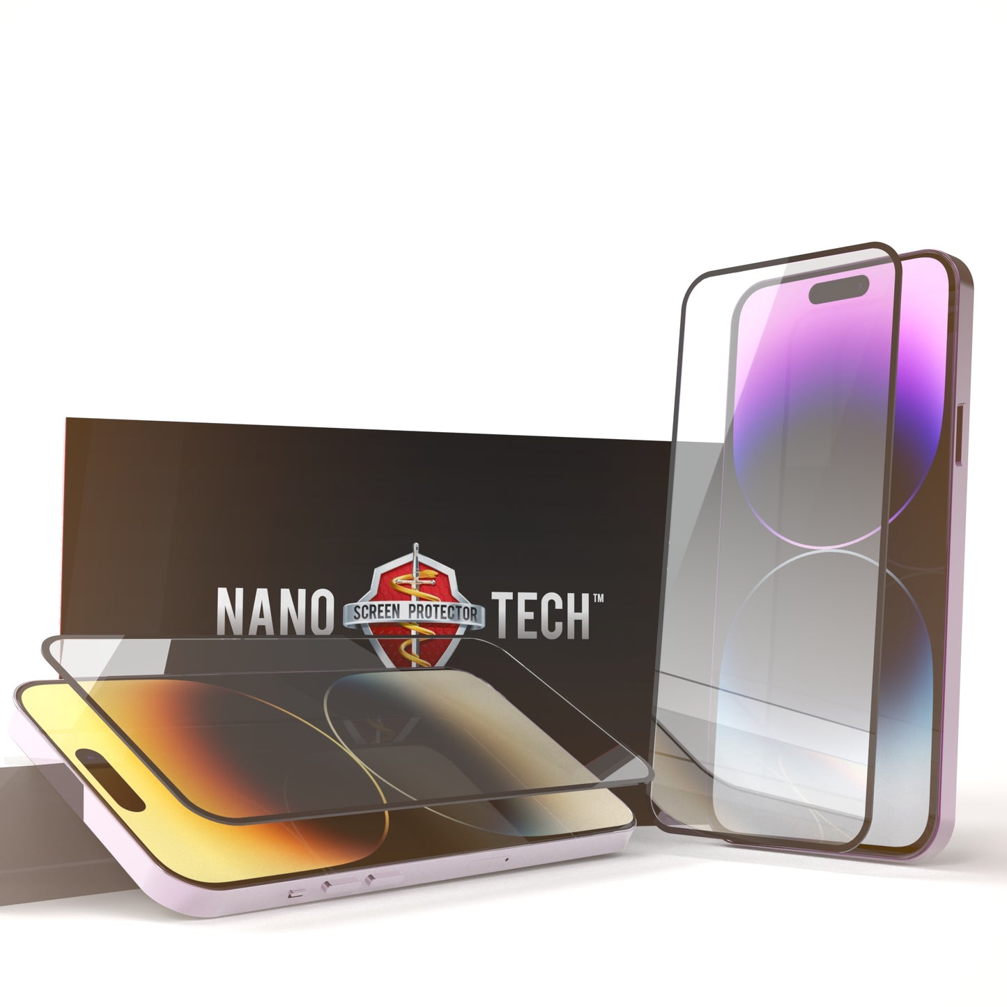NANOTECH Easy Install Screen Protector For iPhone 14 Plus Full Coverage [Clear]