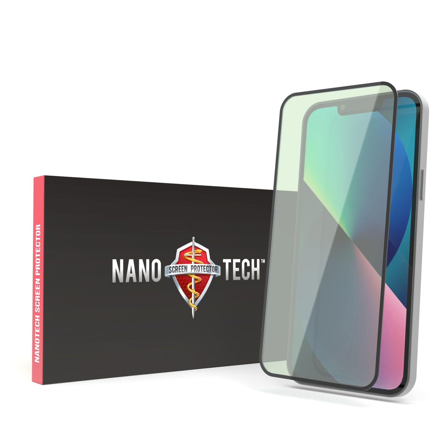 NANOTECH Easy Install Screen Protector For iPhone 13/13 Pro [Matte Privacy]
